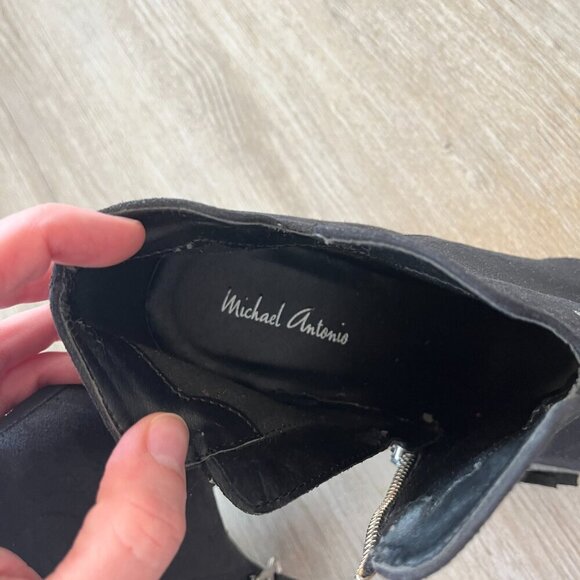 Womens Michael Antonio Black Booties - 10 - Picture 7 of 9